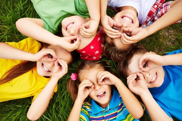 Happy children together